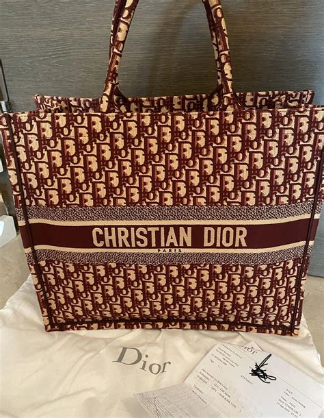 dior burgundy book tote|dior tote handbags.